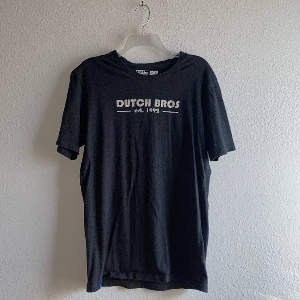 Dutch Bros Dark Gray “Guaranteed to Satisfy” T-Shirt
